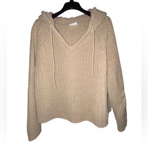 Loft size large thick hooded sweater